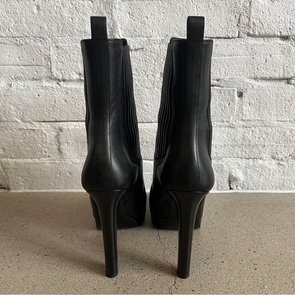 ❌ SOLD ❌ Saint Laurent Platform Boots in Black Leather - Picture 4 of 9